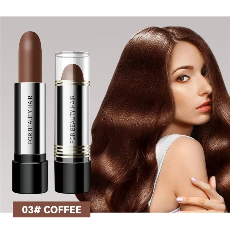 Black Brown One-off Temporary Hair Coloring Pen Covered White Zpaxo 03-Coffee