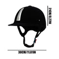Helmet for Equestrian Safety Comfortable Horseback Protective Gear Comfortable Protective Equestrian Head Gear for Cycling Zpaxo Black
