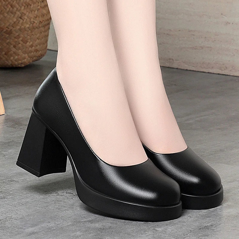 Ultra Heel Waterproof Platform Model Catwalk Work Shoes Professional Zpaxo