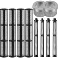 10pcs Spray Gun Filter 20Mesh 60Mesh Airless Spray Gun Accessories Filter Compatible For Graco 695 795 1095 1595 3900 5900 7900 Zpaxo Black silver 10pcs