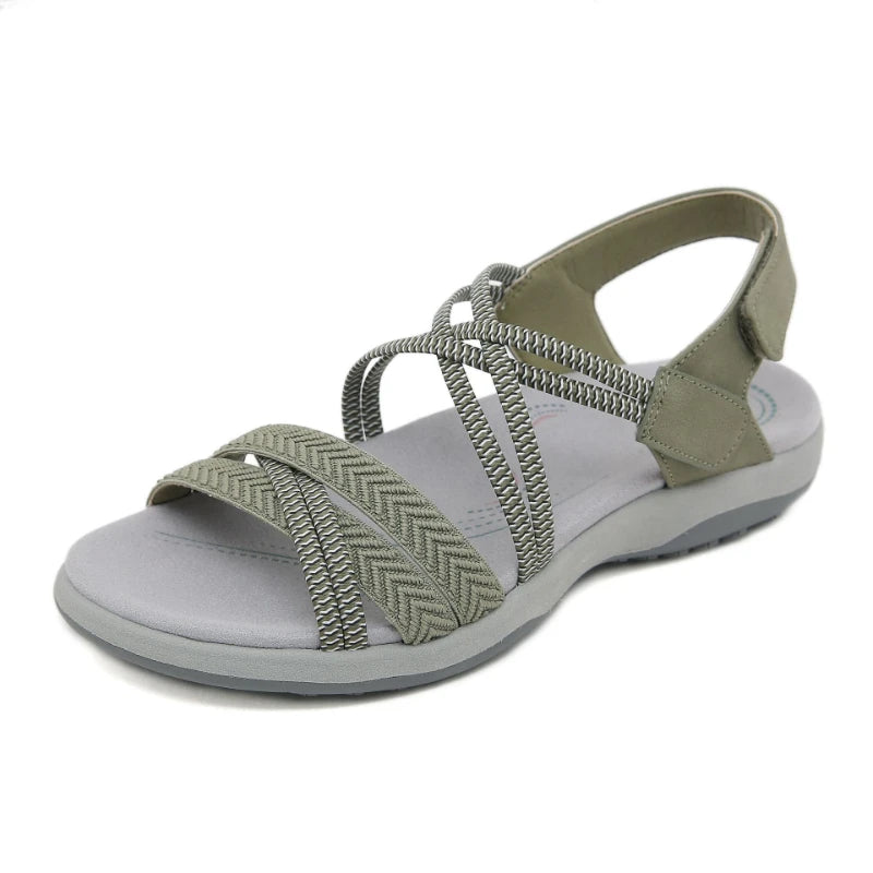 2025 Sports Sandals Rubber Velcro Large Women's Shoes Casual Zpaxo