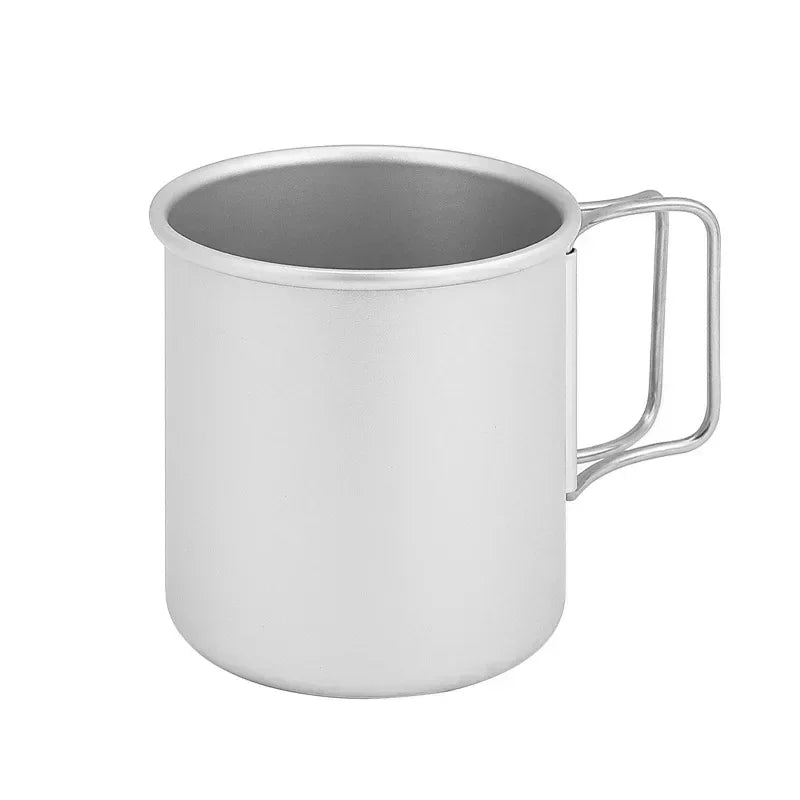Hot 300ML Camping Mug Aluminium Alloy Folding Cup Hike Mug Ultra-Light Camping Travel Water Cup Outdoor Camping Cookware taza Zpaxo SILVER 201-300ml