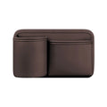 Universal Car Backseat Cup Holder Leather 2 Pockets Vehicle Storage Box Large Capacity Space Saving Vehicle Trash Can Sundries Zpaxo Brown