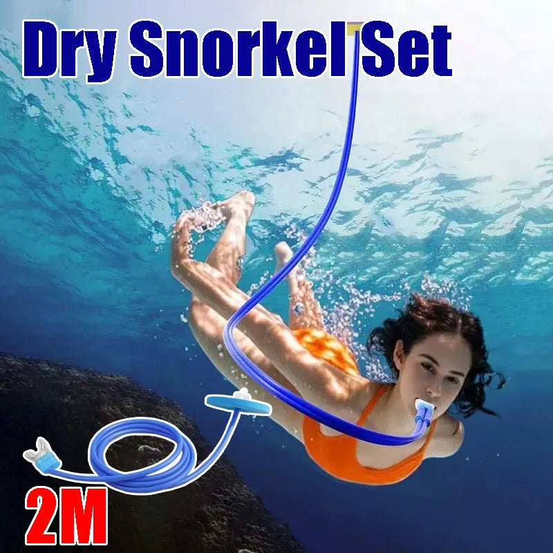 Professional Dry Snorkel Adults Men Women Full Face Diving Mask Tube