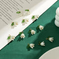 10-Pack Pearl Bell Orchid Flower Charms – DIY Jewelry Making Jewelry Charms Zpaxo flower 10Pcs