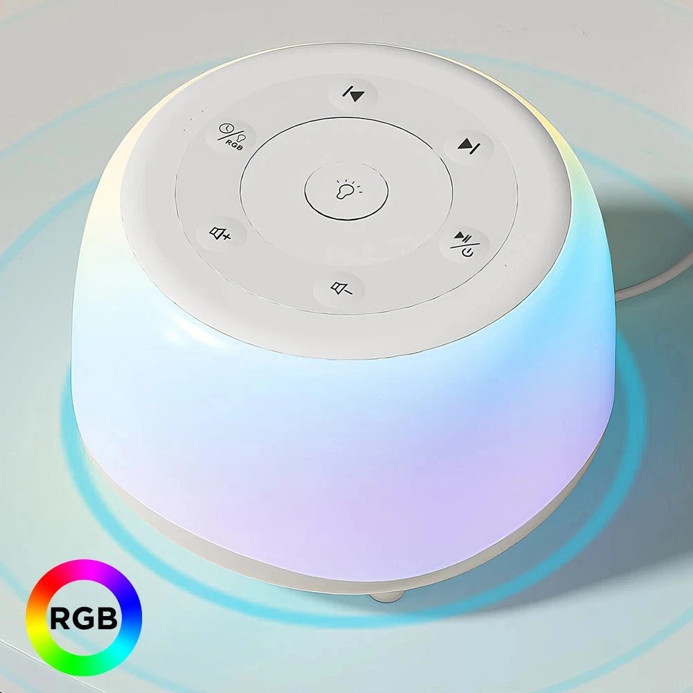 White Noise Machine – 34 Sounds, Night Light, Baby & Adult Sleep