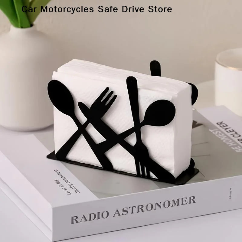 Elegant Metal Lotus Flower Napkin Holder Stylish Kitchen Dining