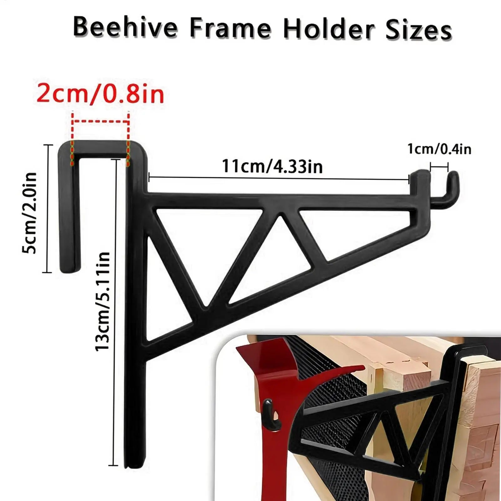 Beehive Frame Holder Heavy Duty Plastic Beekeeping Grip Perch Bee