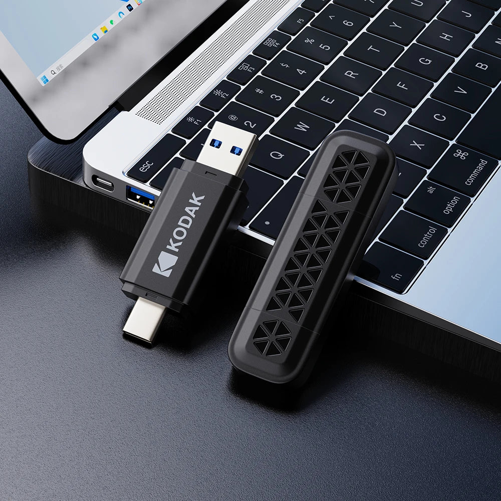 KODAK K143D USB 3.2 & Type-C Flash Drive 128GB 64GB 32GB OTG High Speed Pen Drive Memory Stick for Phone Computer Zpaxo