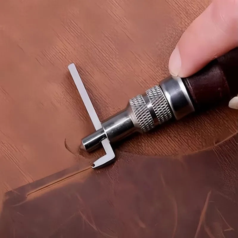 Leather Craft Tool Kit Leather Hand Sewing Repair Kit Stitching Punch Carving Work Groover Set DIY Tool Set Professional Zpaxo