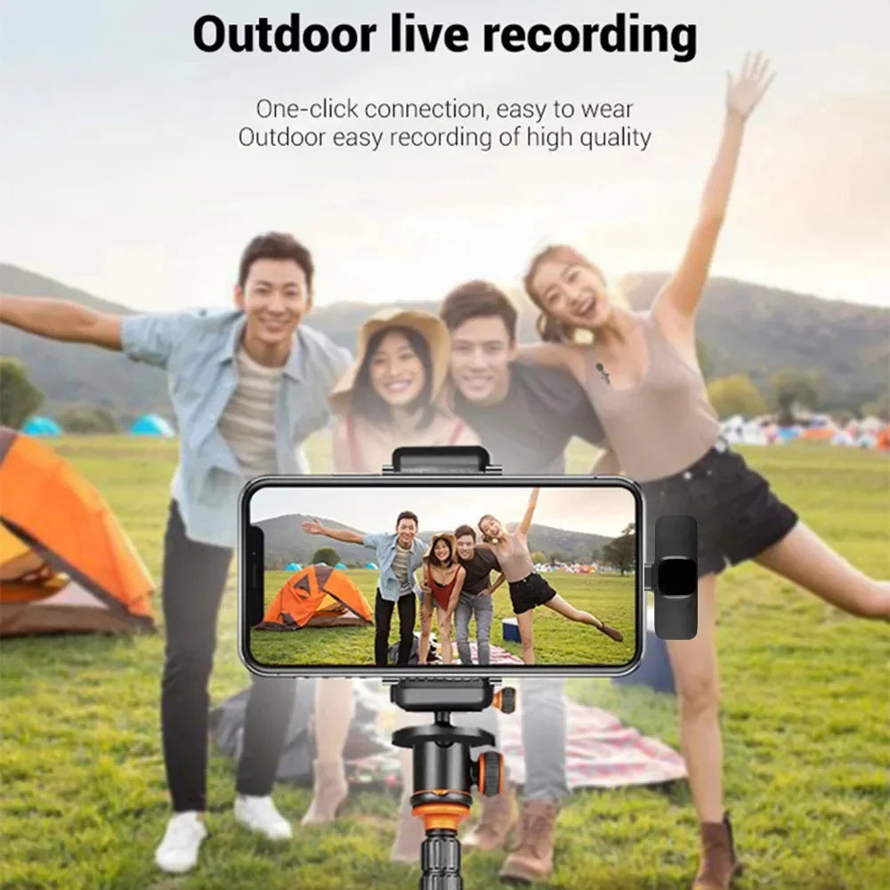 Wireless Lavalier Microphone Live Broadcast Game Mic Noise Cancelling Zpaxo