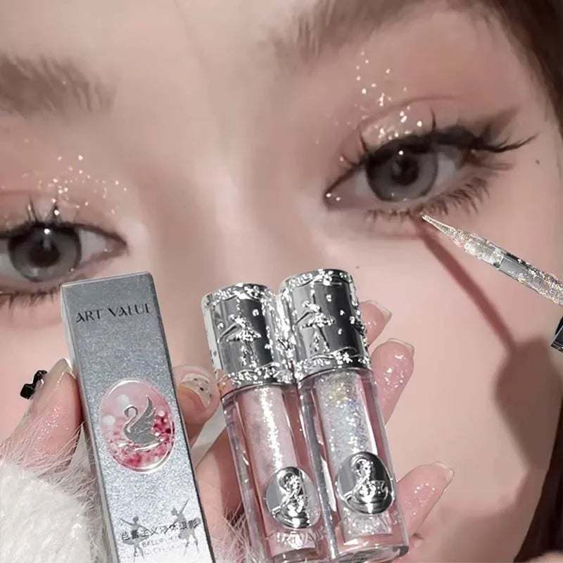 Liquid Eyeshadow Pearlescent Shimmer Long Lasting Monochrome Pearly Zpaxo