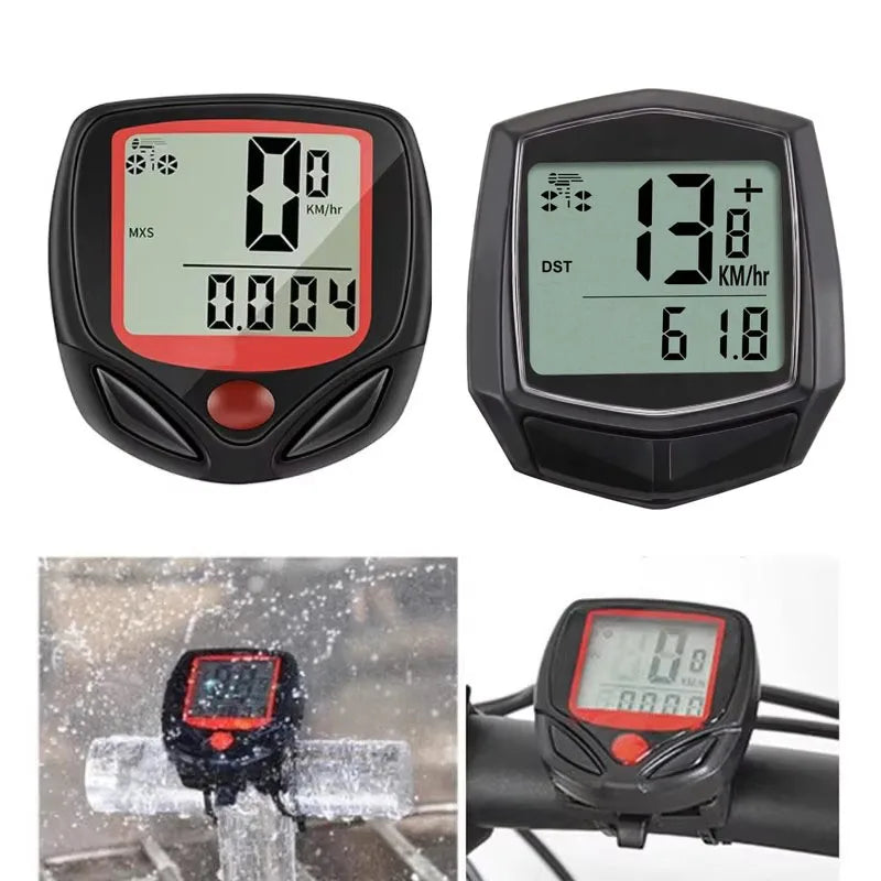 Wired Bike Computer LCD Speedometer & Odometer – IPX5