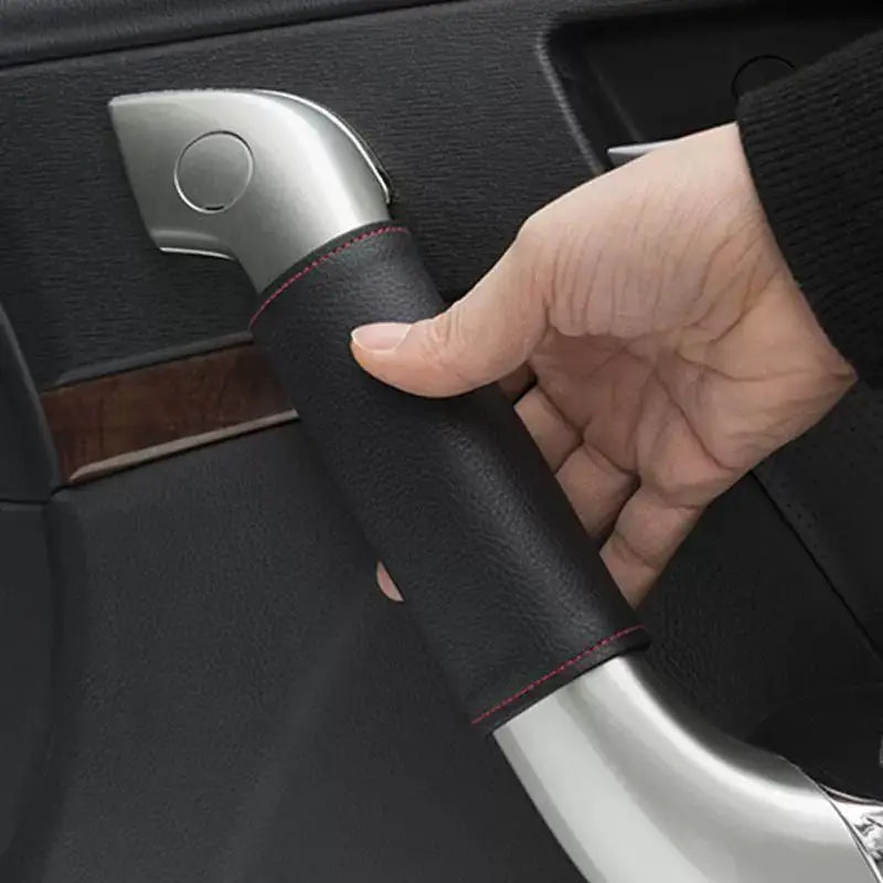 2-Pack PU Leather Car Door Inner Handle Covers | Interior Upgrade