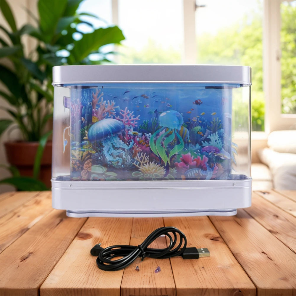 LED Artificial Aquarium Night Light Moving Fish Tropical Sensory Lamp
