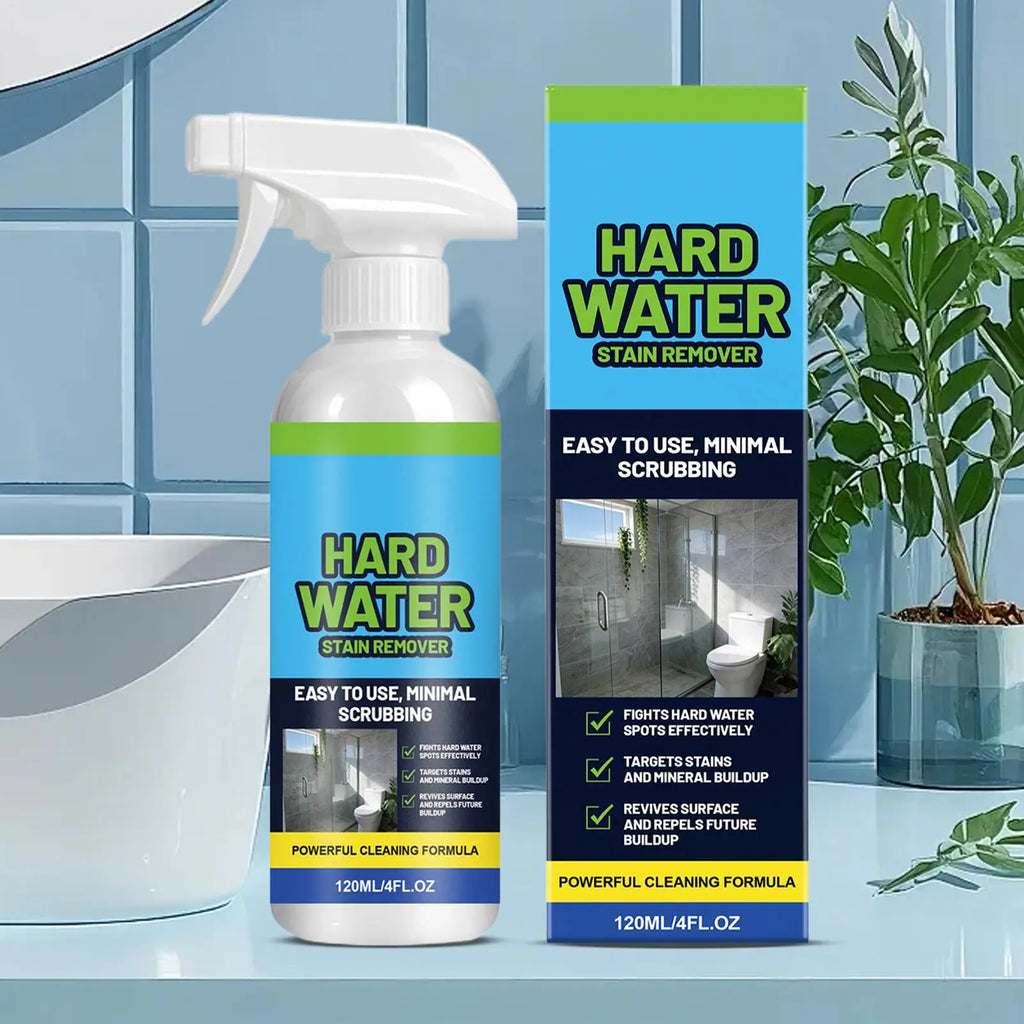 Bathroom Water Stain Remover No Scrub Cleaner Scale Glass Spray