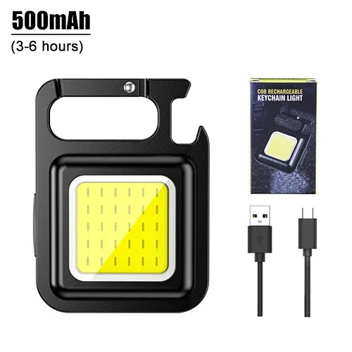Mini Keychain Light COB Work Portable Waterproof Flashlight Pocket