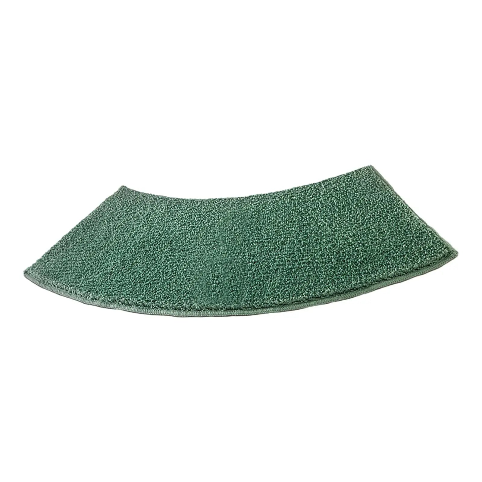 Bath Rug Plush Bathroom Carpet Toilet Rug Shower Bath Mat Curved Bath Mat for Bathroom Shower Living Room Laundry Room Tub Zpaxo green