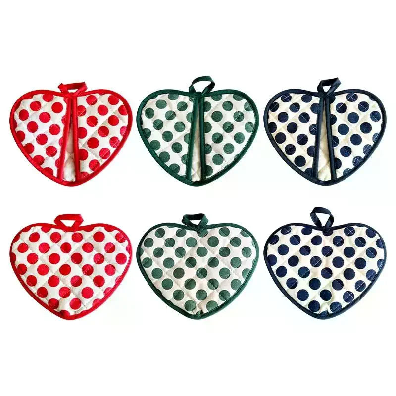 Heart-shaped Hand Clip Heat Insulation Pad Coaster Anti-scalding Zpaxo