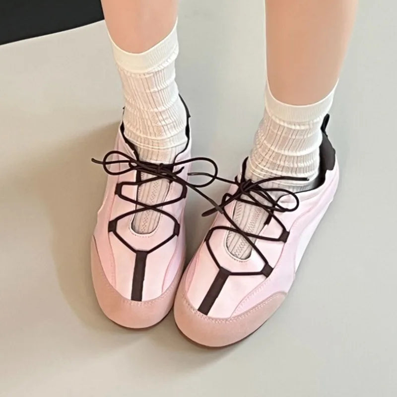Spring Autumn Women's Comfortable Vintage Mid Heel Single Shoes Women Zpaxo