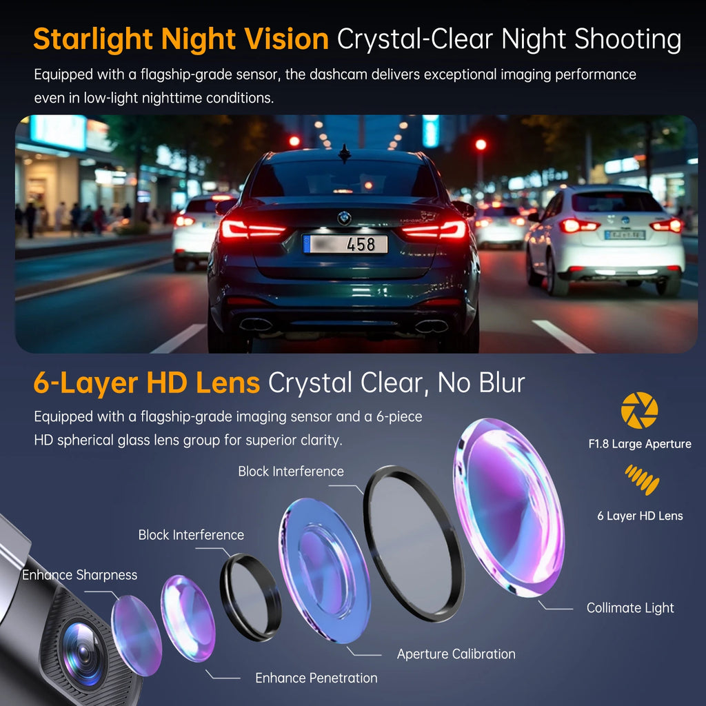 1080P Wifi Dashcam Vehicle Recorder APP Control Smart Car Dash Camera Zpaxo
