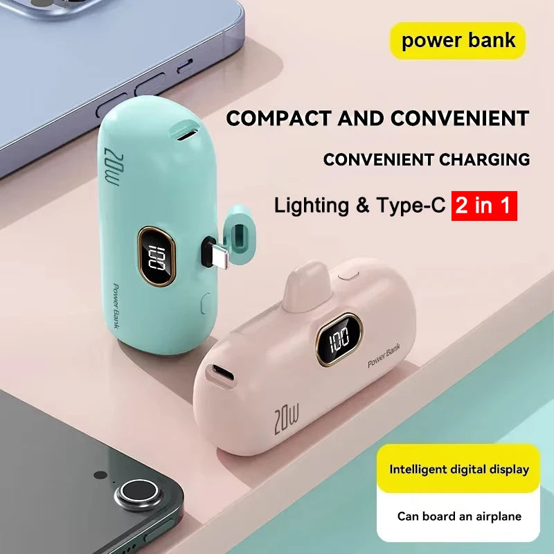 Mini Power Bank 10000mAh PowerBank Fast Charging Portable Charger for IPhone 17 16 15 14 Xiaomi Samsung Poco External Battery Zpaxo