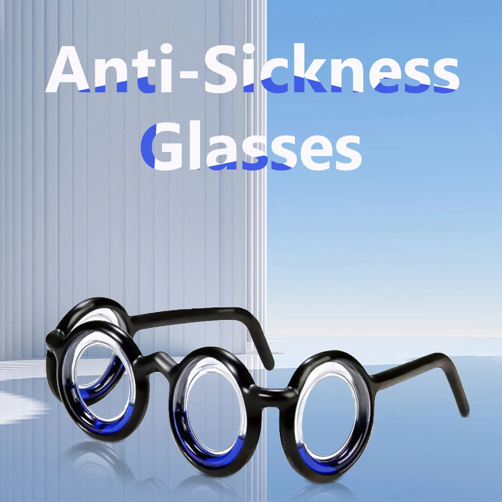 5-1PCS Anti-Nausea Eyewear Without Lens Multipurpose Motion Sickness Glasses Detachable Foldable for Old Adults Children Zpaxo