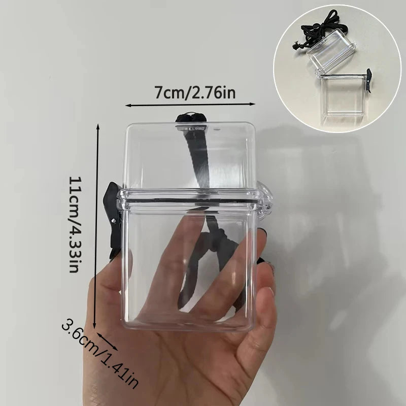 Decorative Photocard Storage Box Ins Idol Photo Card Waterproof Zpaxo Transparent