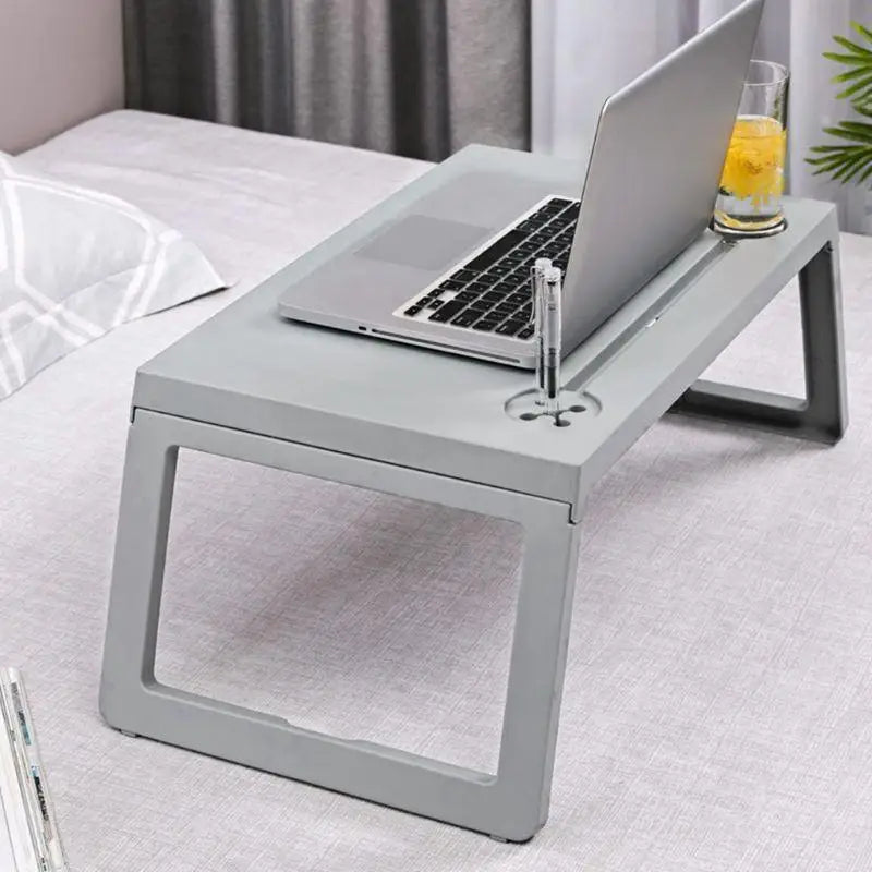 652F Laptop Bed Tray Table, Portable Foldable Lap Stand Desk for Eating Breakfast, Zpaxo
