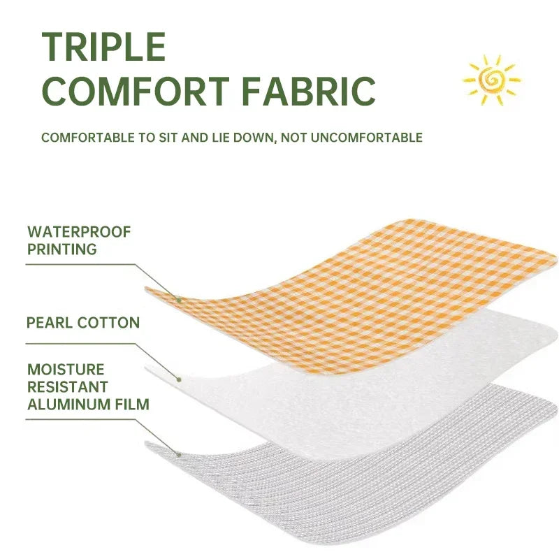 Outdoor Camping Mat, Picnic Mat, Beach Waterproof and Moisture-proof Portable Tent Sleeping Mat, Double-sided Aluminum Film Zpaxo