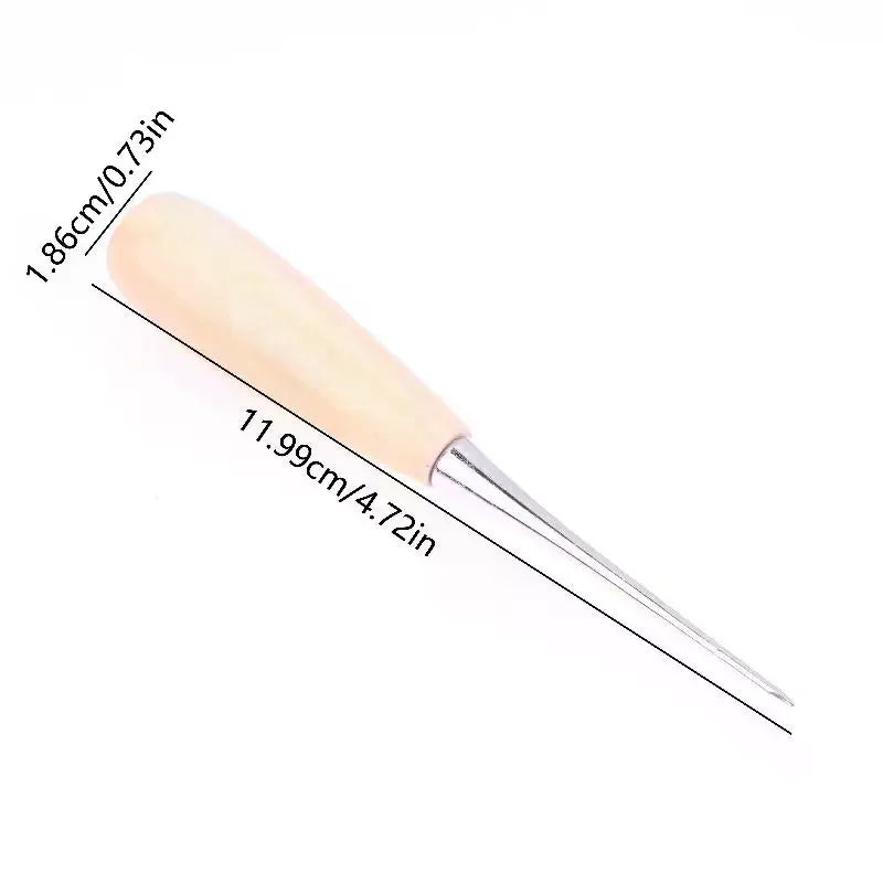 3/6/9Pcs Leather Hand Stitching Awl Tool Leather Craft Handheld Hole Punch Sewing Punching Hole Maker Leather Punching Tools Zpaxo