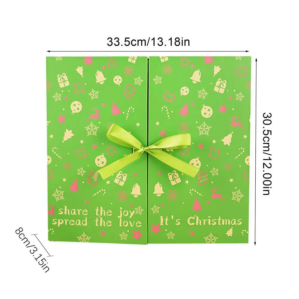 2025 Empty Advent Calendar Box 24 Days DIY Christmas Countdown
