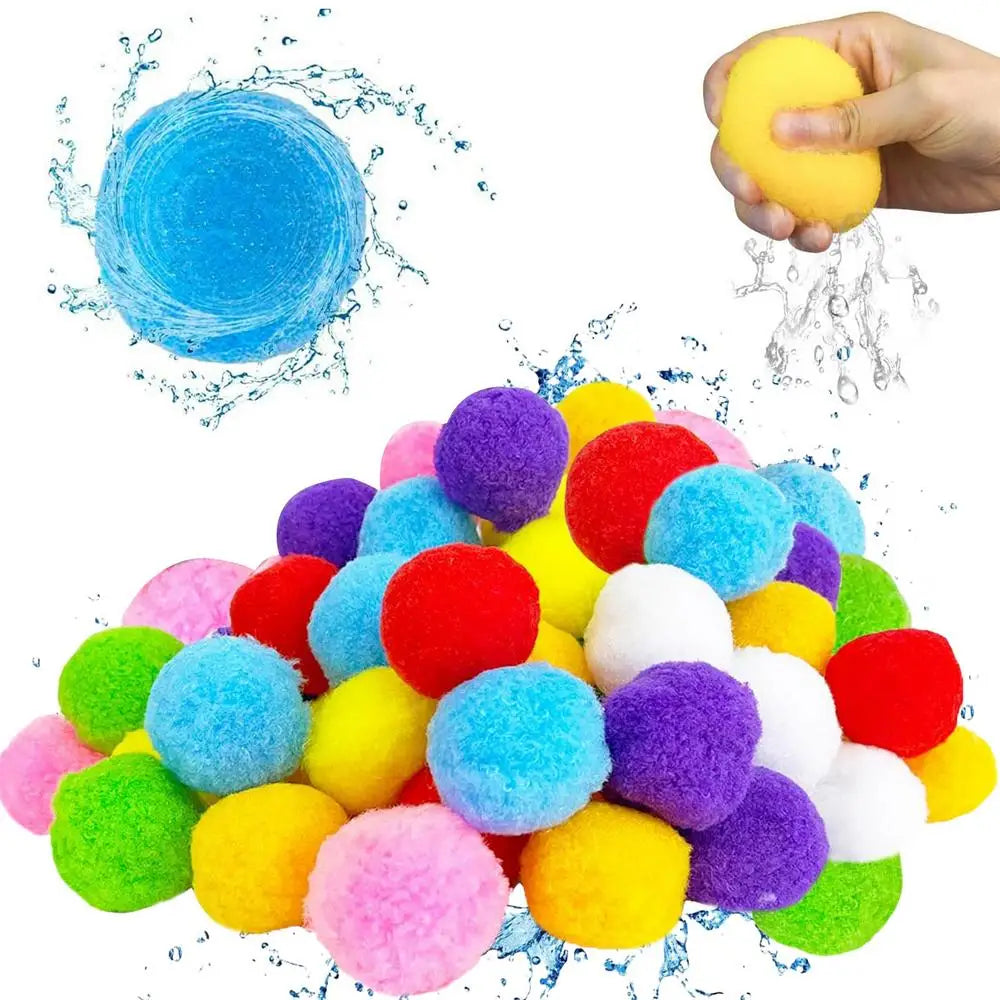 Water Balls 60 Pieces Soft Fun Colorful Soakers Soft Soaker Balls For Outdoor Outside Backyard Lawn Beach Pool Grass Garden Park Zpaxo 60 pcs in 8 colors China Mainland