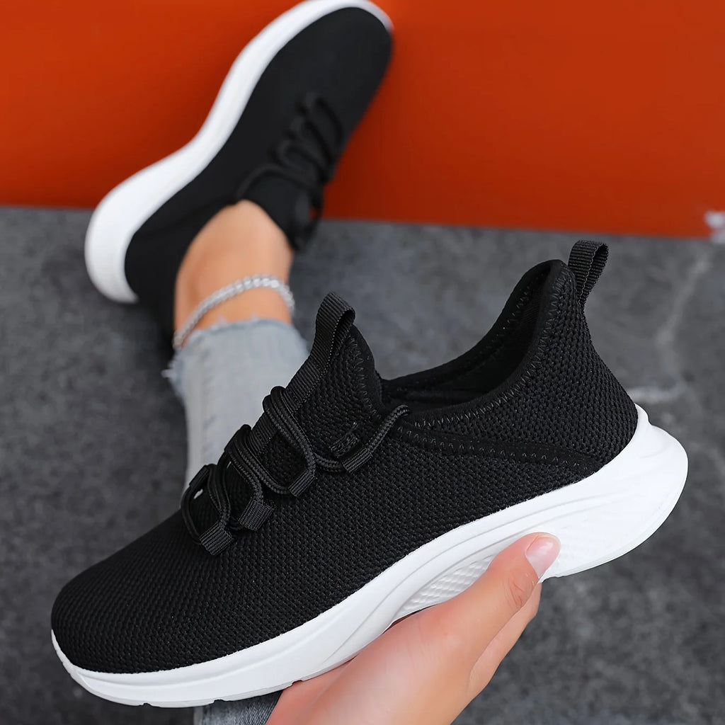 Four Seasons Fashion Casual Women's Breathable Lightweight Anti-Slip Durable Outdoor Sports Shoes Couple Running Sneakers Road Zpaxo
