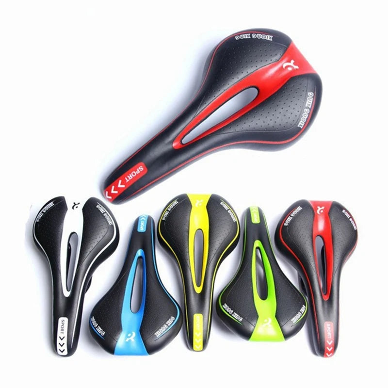 1Pcs Bicycle Saddle Seat Hollow Ultra Comfortable Mountain Bike Saddle Cushion Cycling Zpaxo yellow
