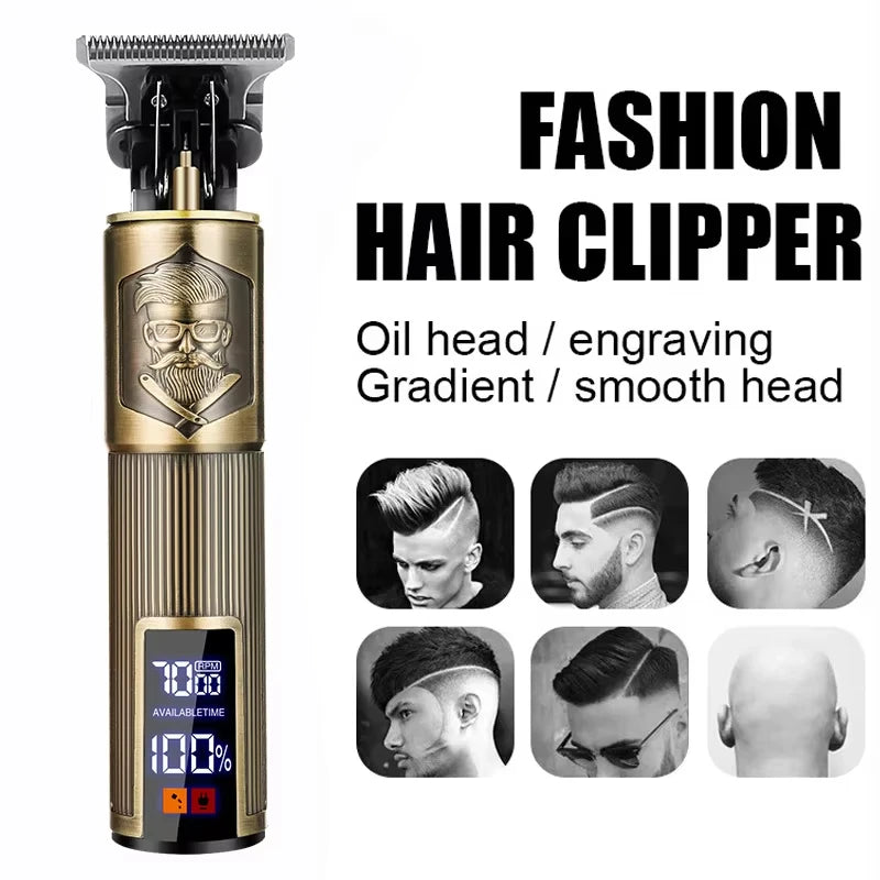 XMSJ T9 Electric Hair Clipper & Beard Trimmer USB Rechargeable Electric Hair Clipper Zpaxo