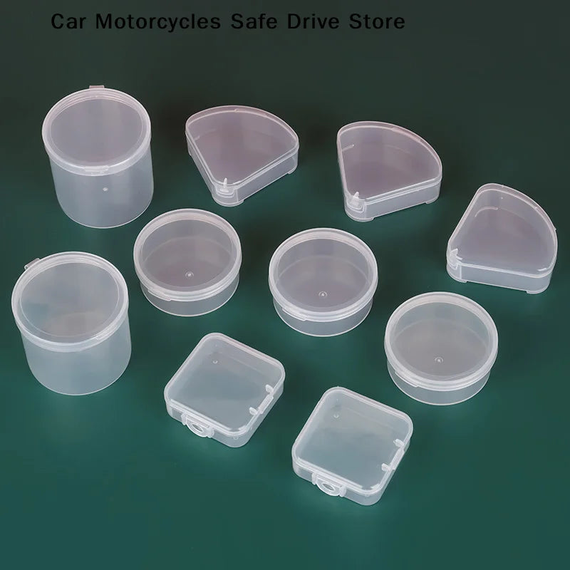 CMPlastic Box Case Triangle Round Square Puff Transparent Sponge