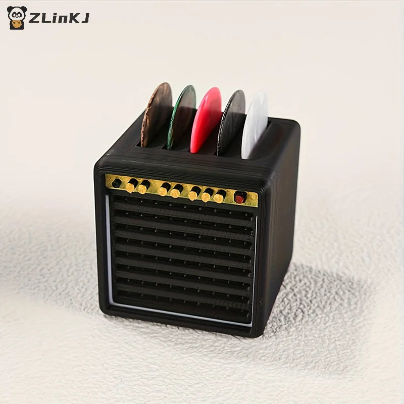 ▶3D Printed Portable Guitar Pick Holder With Drawer Waterproof Dustproof Guitar Picks Organizer Picks Storage And Display Gifts Zpaxo