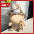Labubu 17cm Doll Clothes Set – Sweater, Hat, Bag & Glasses Doll Clothing Set Zpaxo brown No doll
