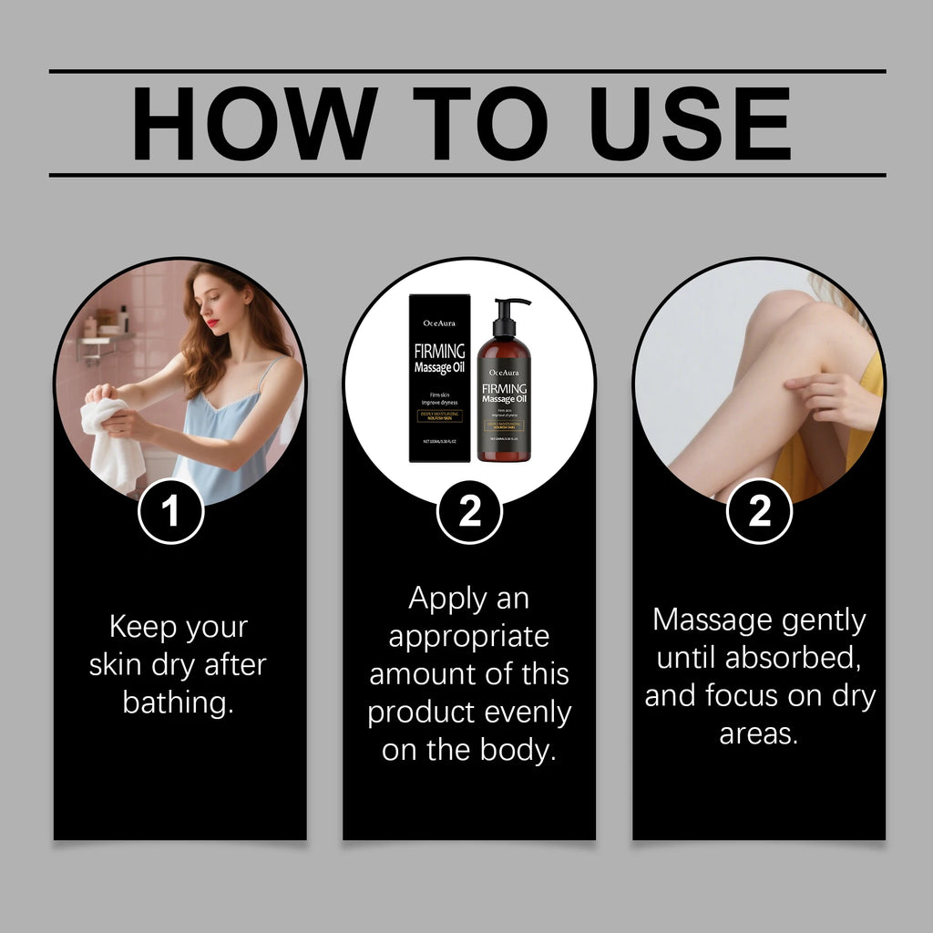 100ml Lightweight Body Oil for Very Dry Skin, Daily Hydrating Treatment with Natural Oils Improves Skin Dullness & Tightness Zpaxo