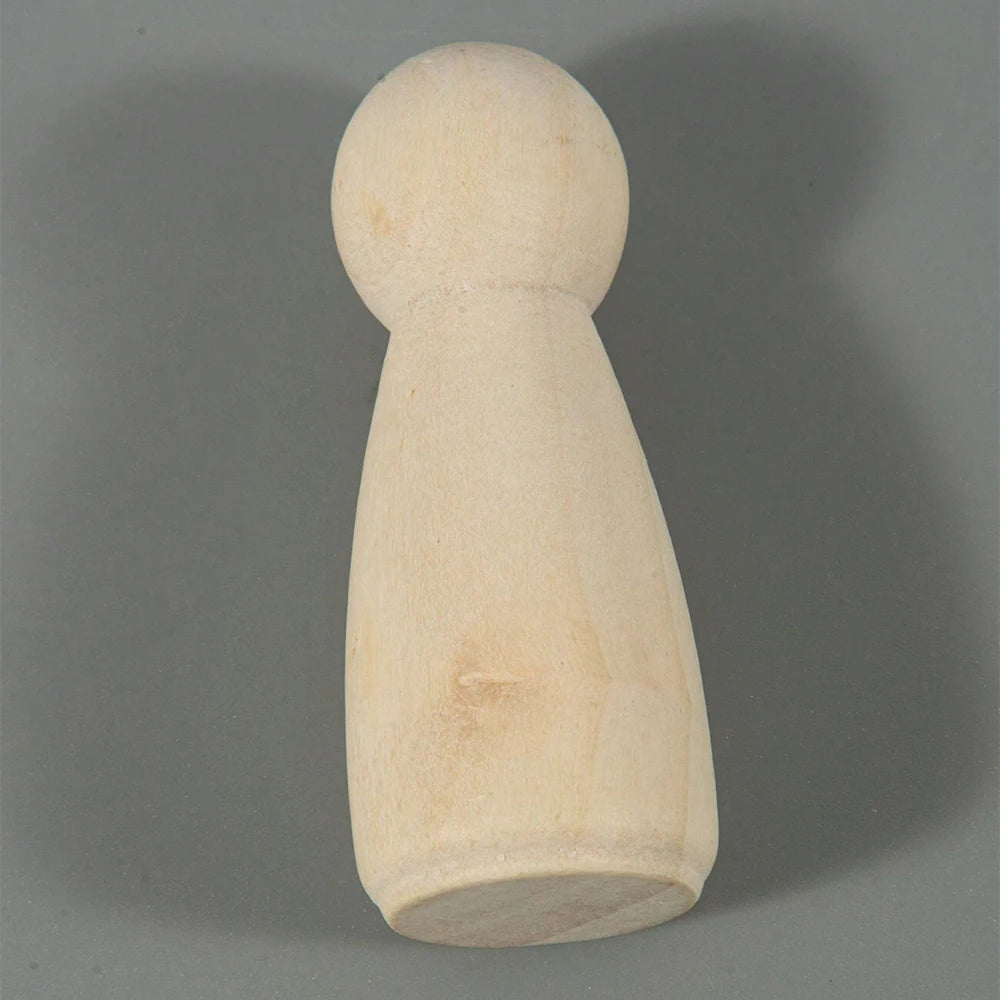 50Pcs Unfinished Wooden Peg Dolls Wooden Peg People Figures for DIY Art Craft Painting Peg Game Home Party Decor Zpaxo
