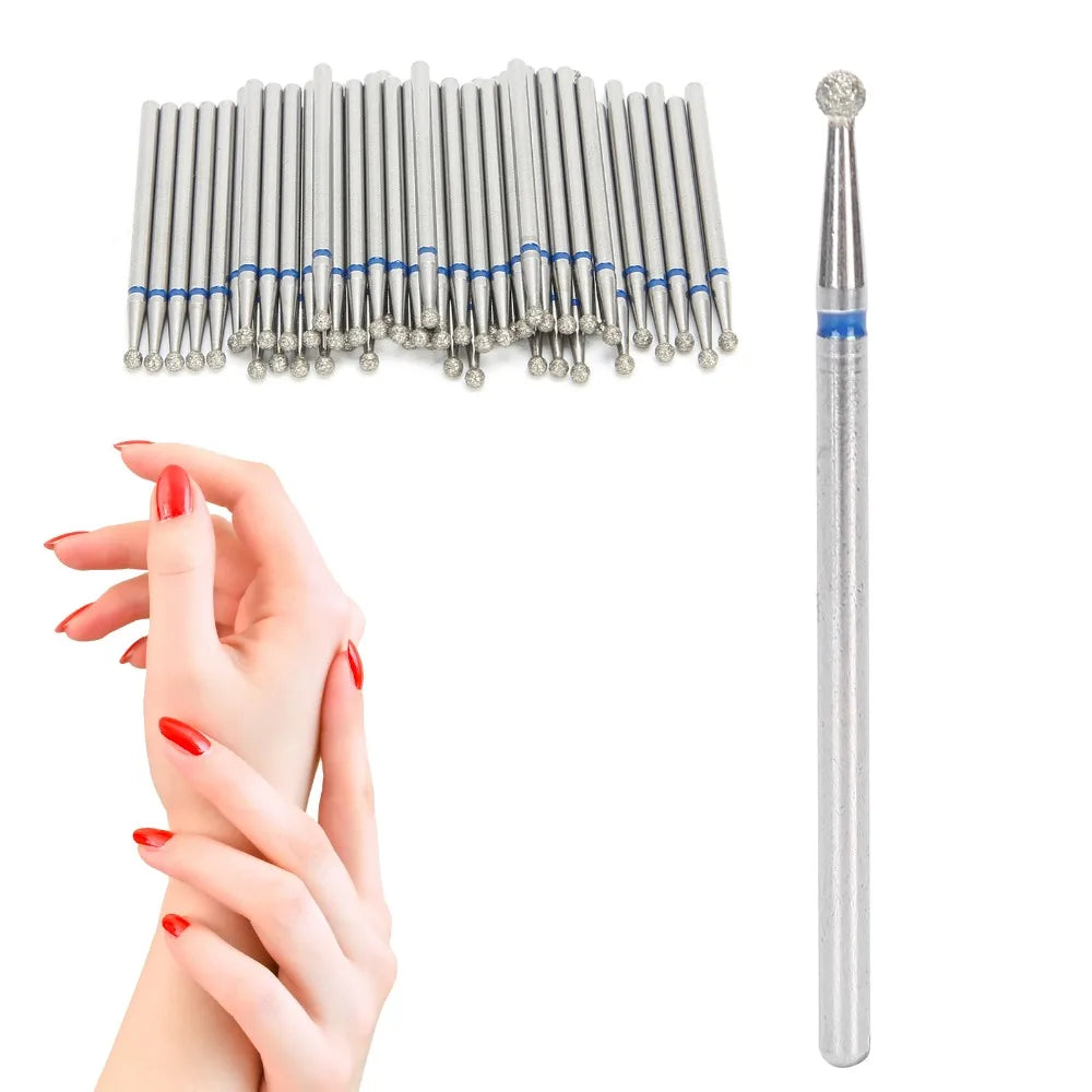 Ball Head Spherical Nail Drill Bits Diamond Texture Replacement Zpaxo