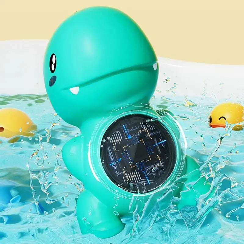 Bath Tub Temp Gauge Dinosaur Waterproof Digital Water Gauge Three-Color Temperature Display Temperature Monitoring Water Toy For Zpaxo
