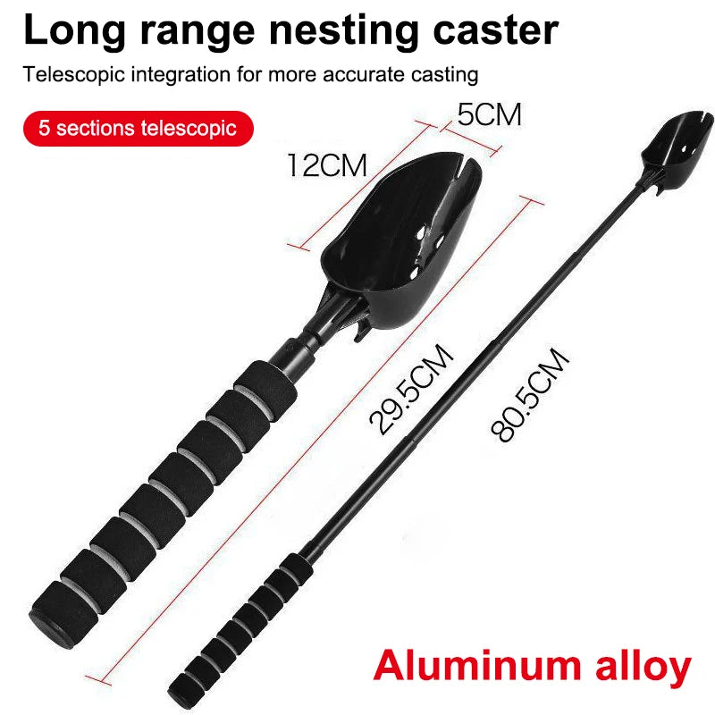 Handle Non Slip Retractable Fish Bait Casting Spoon Lightweight Zpaxo A3