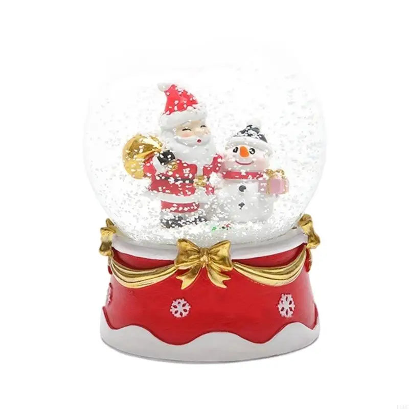 Snow Globes Decoration Resin Energy Efficient LED Light Christmas