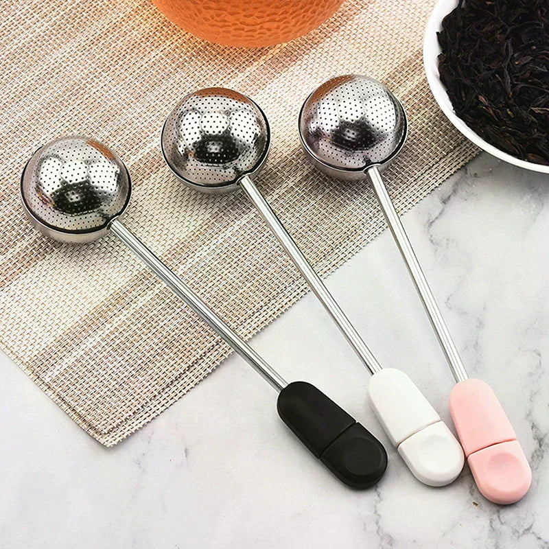 Portable Outdoor 304 Stainless Steel Rotating Tea Infuser With Tea Ball, Tea Strainer, And Filter Mesh; Coffee Grounds Filter Zpaxo