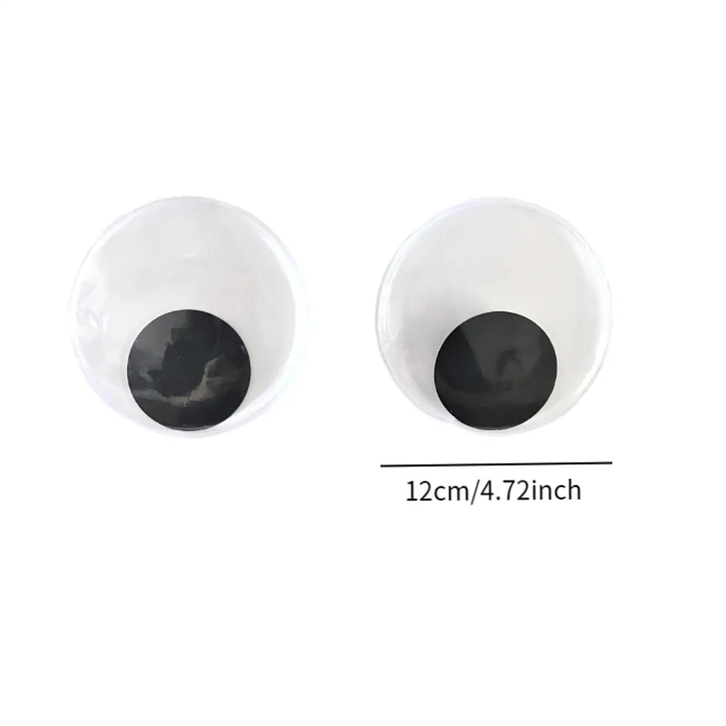 Wiggle Googly Eyes, Self Sticky Decorative Embellishments Big DIY Sticky Eyes Stick Moving Eyes for Animate Puppets, Chair Zpaxo