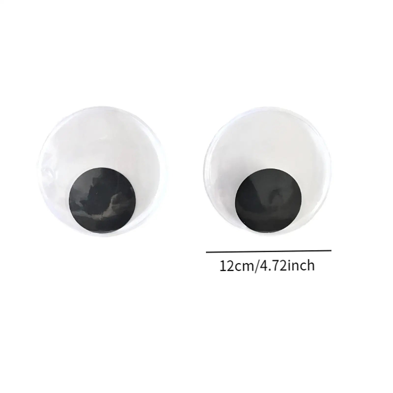 Wiggle Googly Eyes, Self Sticky Decorative Embellishments Big DIY Sticky Eyes Stick Moving Eyes for Animate Puppets, Chair Zpaxo