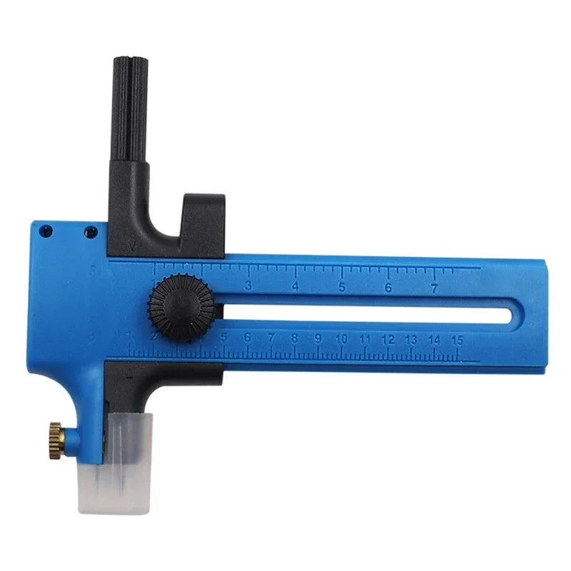 Circle Cutter Adjustable Circular Cutting Tool for Making Fabric Crafts DIY Scrapbook Art Craft Tool Circle Paper Cutter Zpaxo Blue