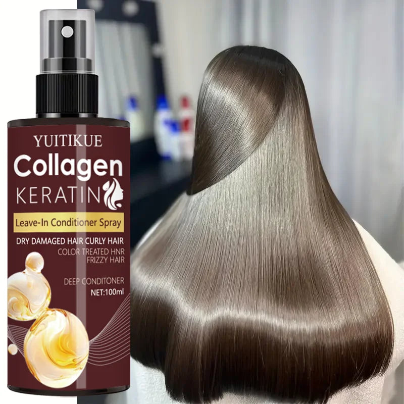 Collagen & Keratin Hair Spray – Repair, Nourish & Oil Control Hair Treatment Spray Zpaxo